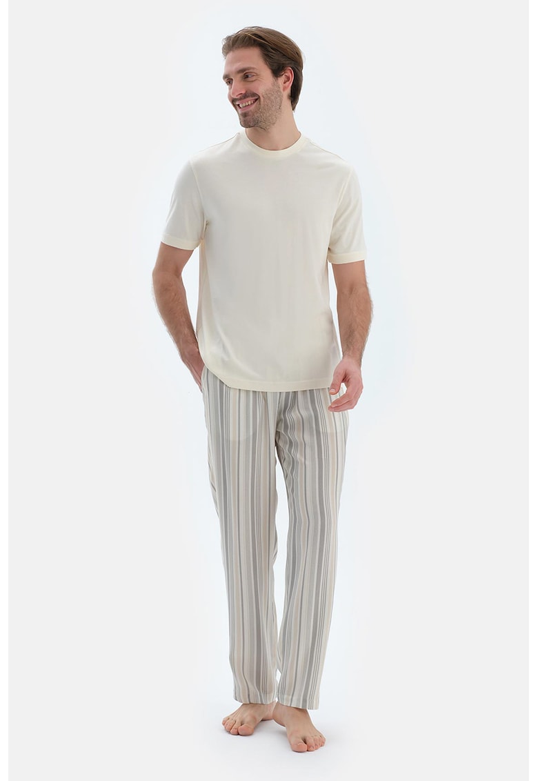 Pijama din amestec de modal cu model