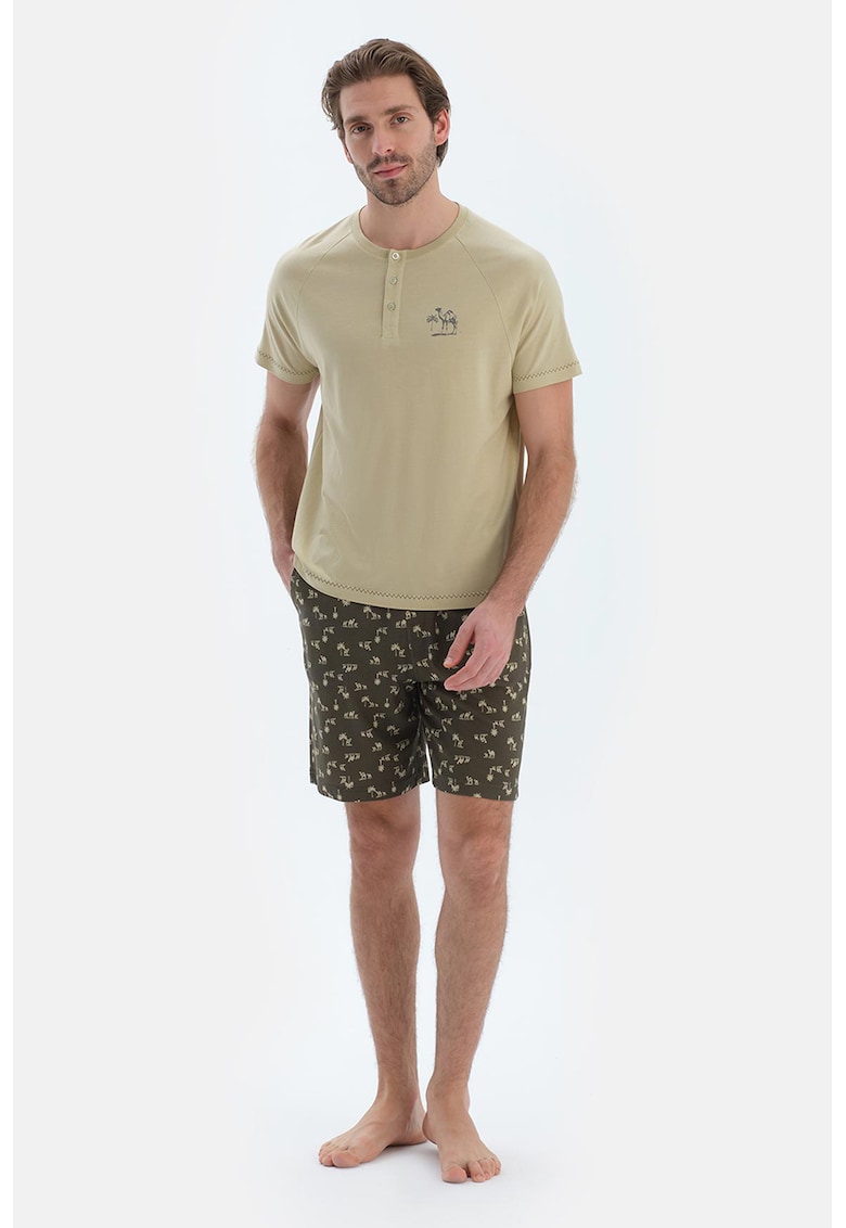 Pijama cu pantaloni scurti din amestec de modal