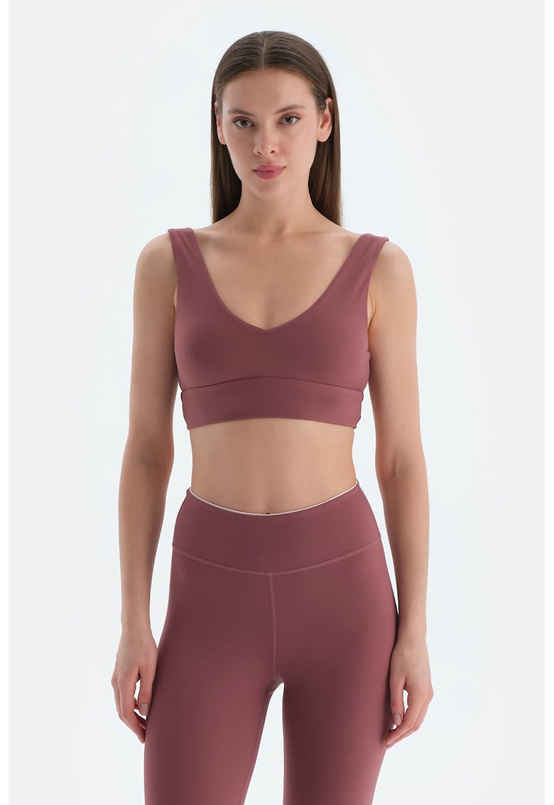 Bustiera uni cu decolteu in V