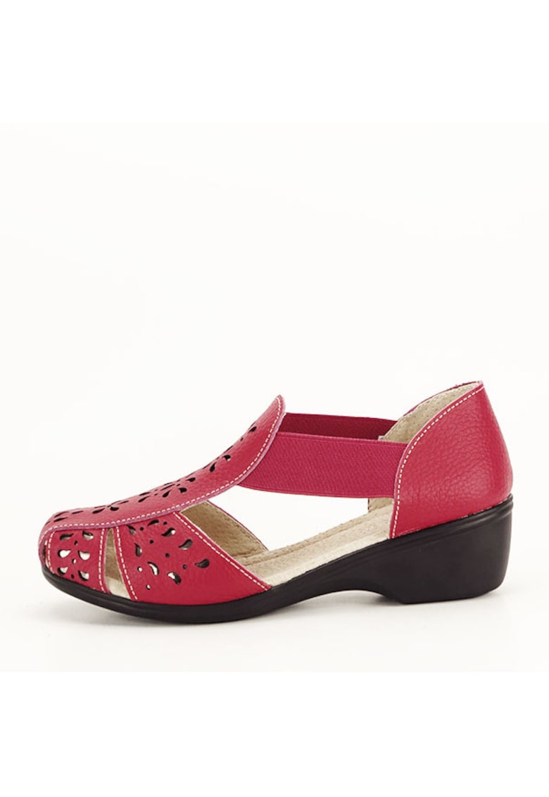 Sandale rosii din piele naturala Ozana M5 8160 - Rosu