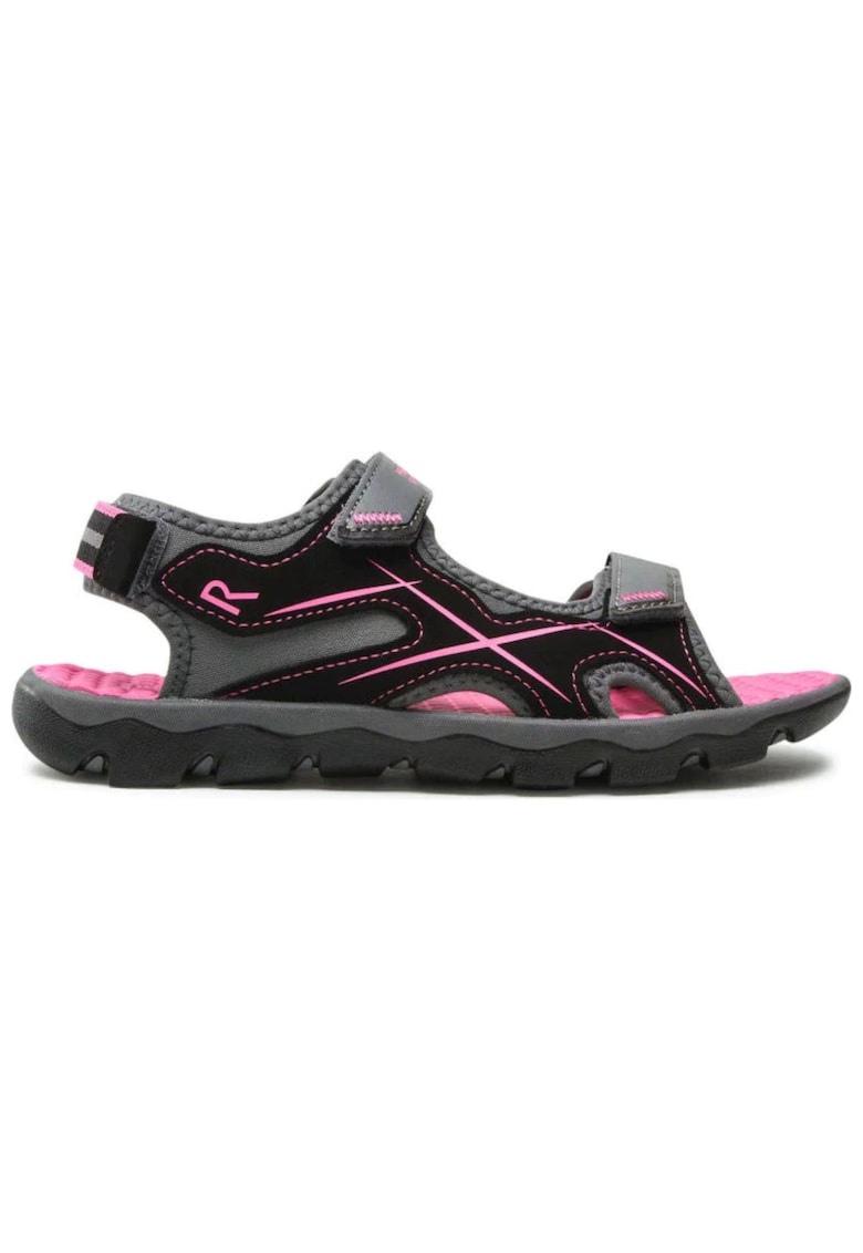Sandale copii Drift - negru si roz - talpa rezistenta - material cu uscare rapida -