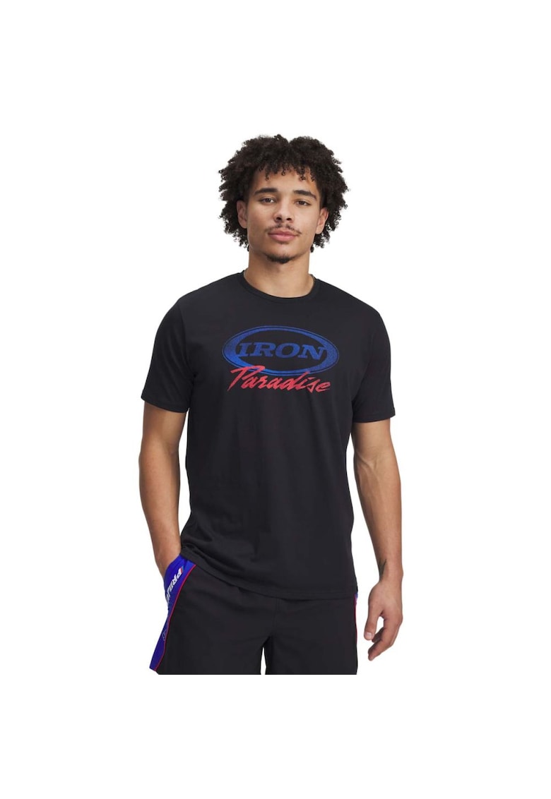 Tricou Project Rock Iron 1389945-001 - Barbati - Negru