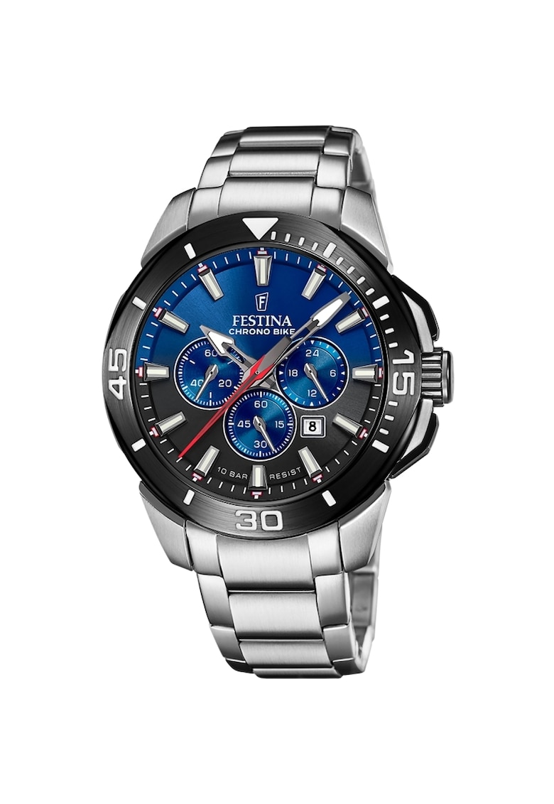 Ceas barbatesc F20641/C Quartz Argintiu