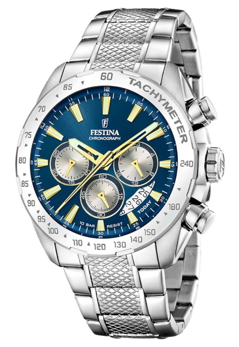 Ceas barbatesc F20668/5 Quartz Argintiu