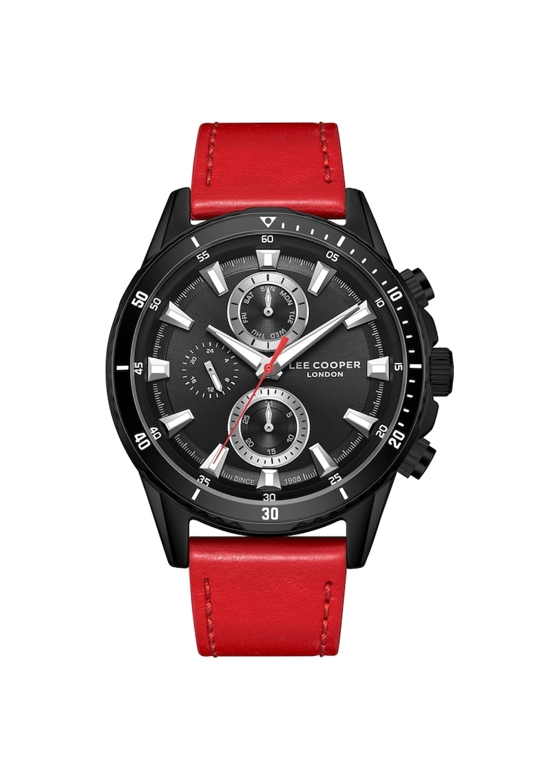 Ceas barbatesc LC08004.658 Quartz Rosu – Lee Cooper Ceas barbatesc LC08004.658 Quartz Rosu – Lee Cooper