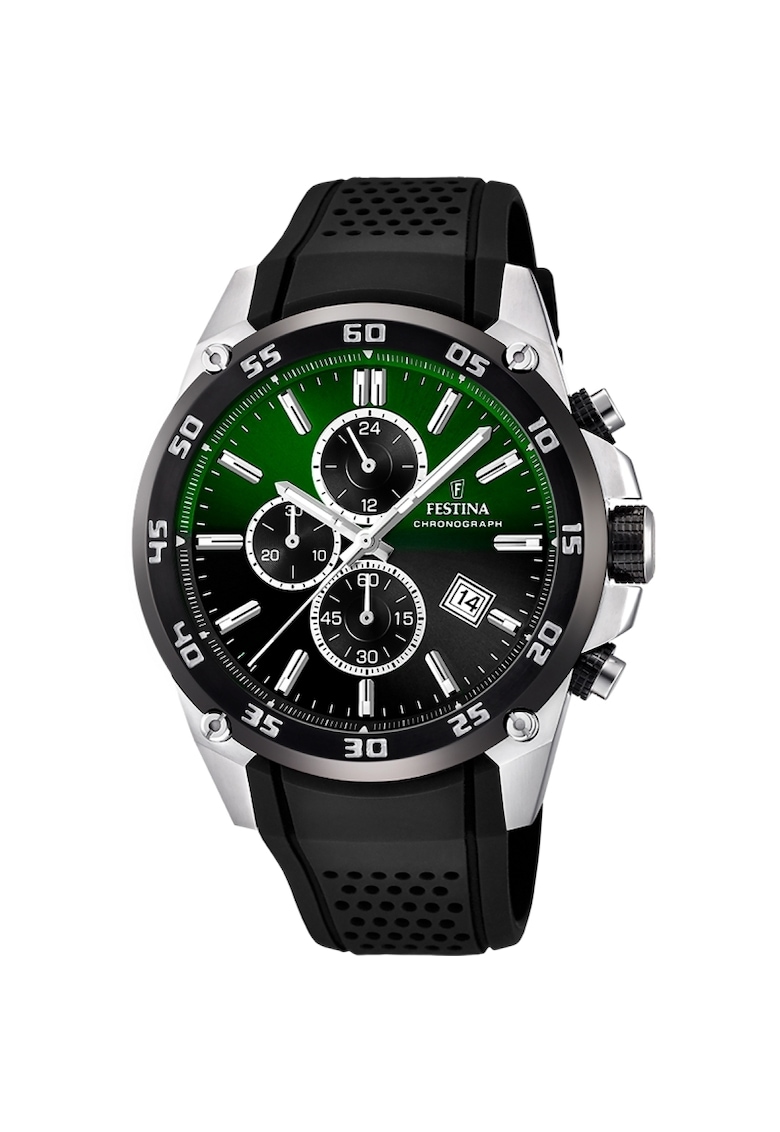 Ceas barbatesc F20330/B Quartz Argintiu - Negru