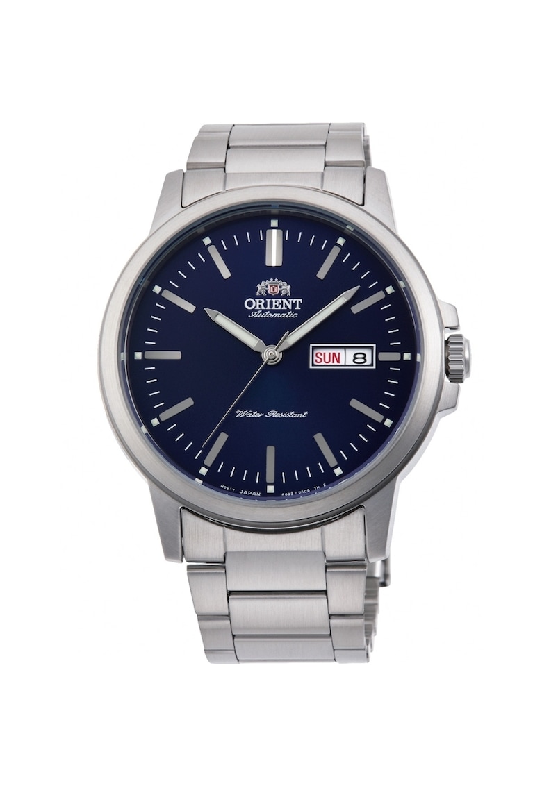 Ceas automatic din otel inoxidabil - Argintiu - Albastru