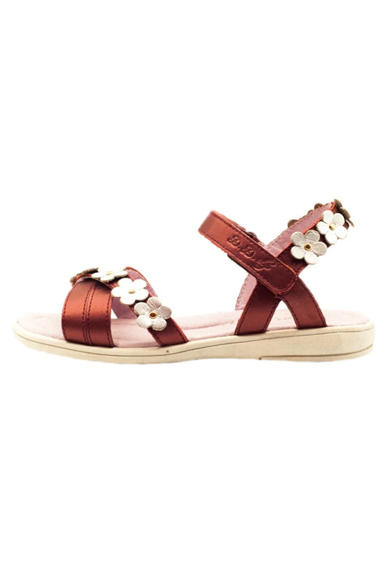 Sandale Fete - cu Floricele - Flexibile - Usoare - K03-22A - Rosu