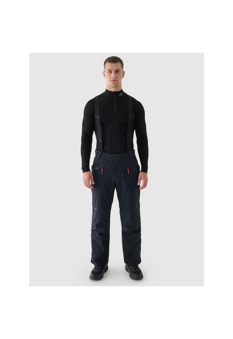 Pantaloni de schi Dermizax 20000 - impermeabili - negri - barbati - cu umplutura PrimaLoft