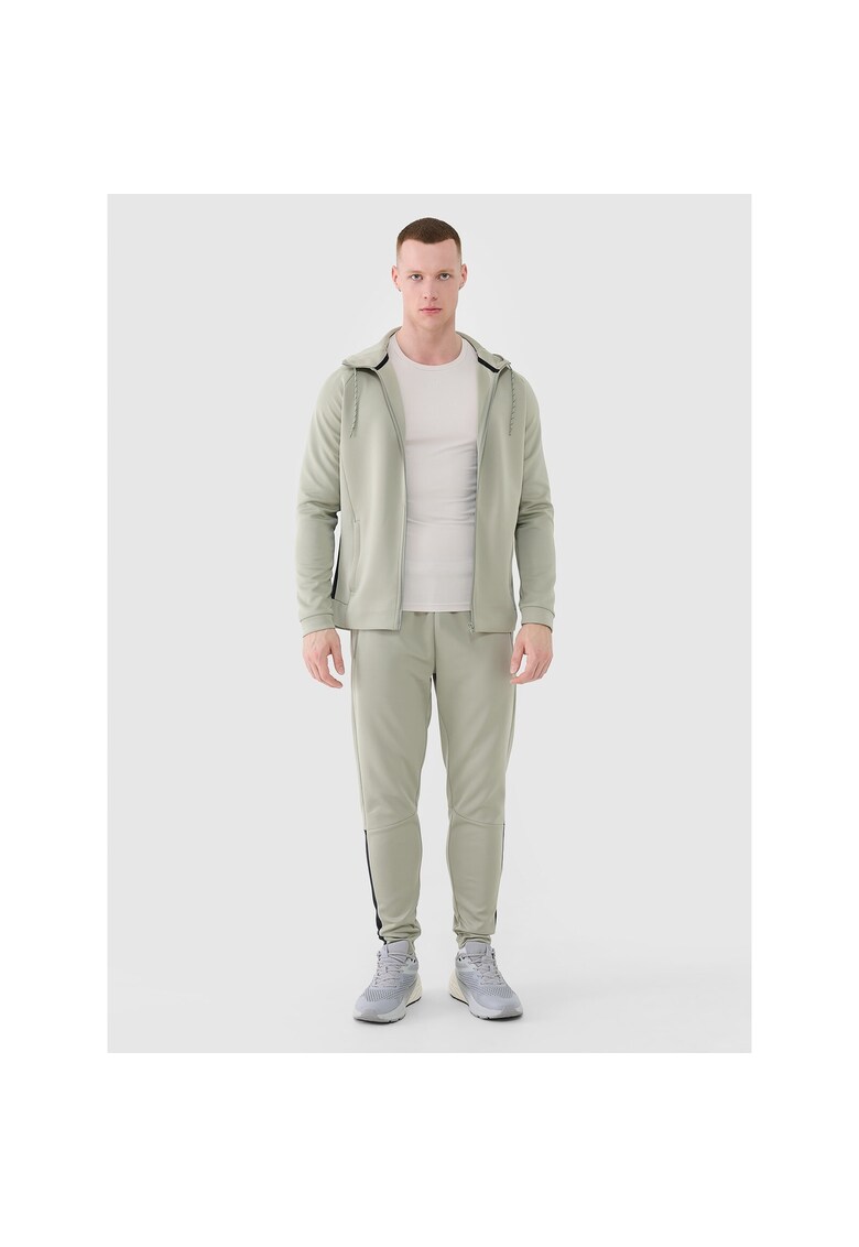 Pantaloni sport barbati antrenament - verde - material respirabil