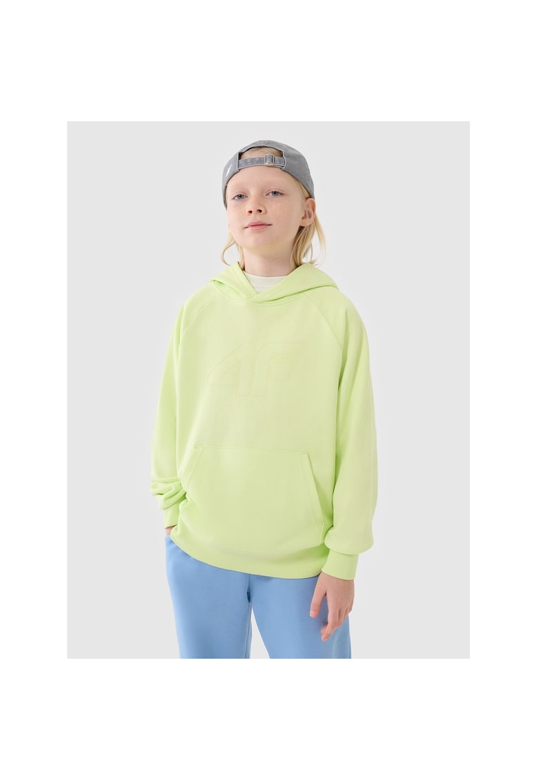 Hanorac copii - supradimensionat - verde - bumbac 80%