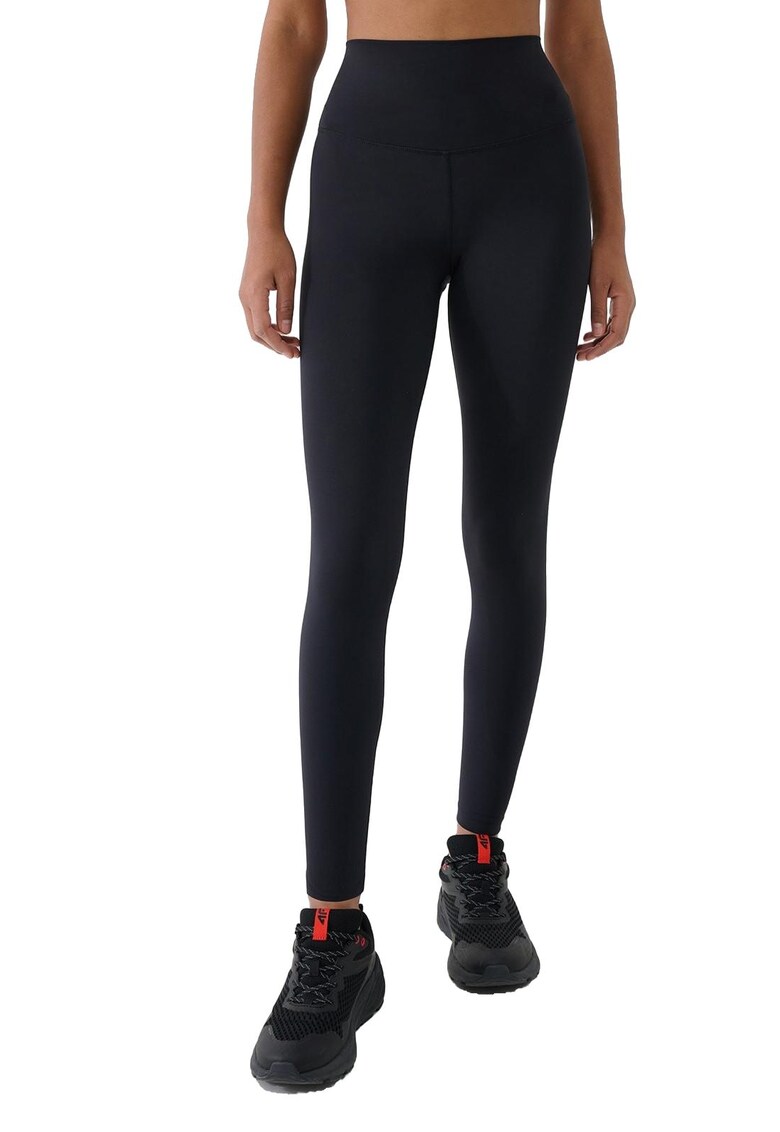 Colanti Antrenament Femei Lungi Negru Cu Tehnologia 4FDry si Buzunar Ascuns - Material Reciclat Poliester - XS-XL