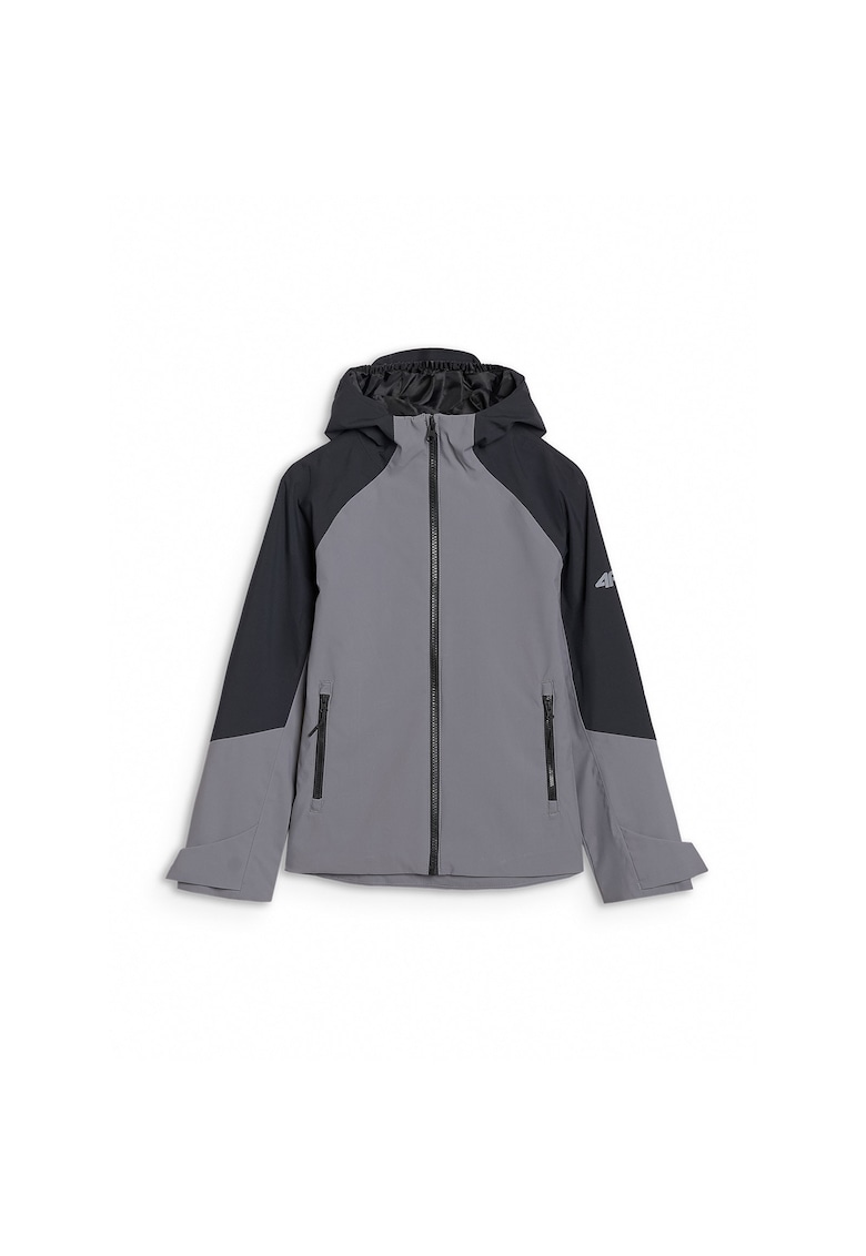Jacheta trekking baieti membrana NeoDry 5000 - impermeabila - gri - material respirabil