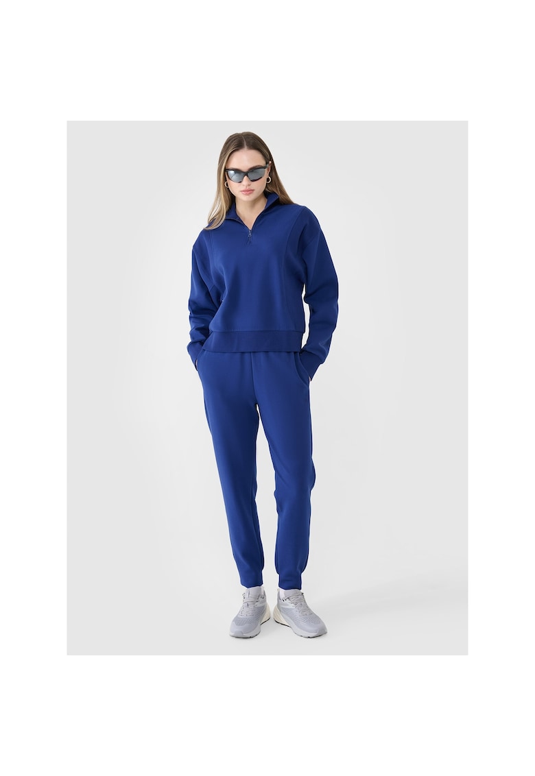 Pantaloni Jogger Femei SPORTSTYLE Bleumarin Bumbac - Durabil - XS-XXL