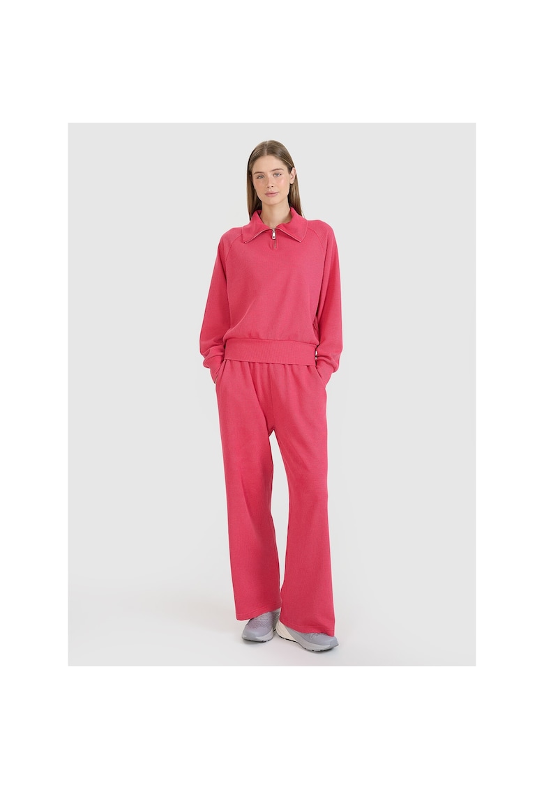 Pantaloni Roz Oversize Bumbac - Roz