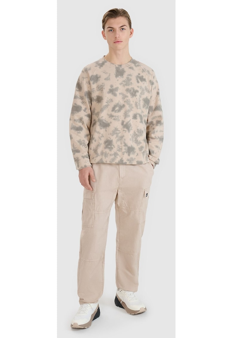 Pantaloni Casual Barbati Bej Rip-Stop Bumbac Sportstyle S-XXL