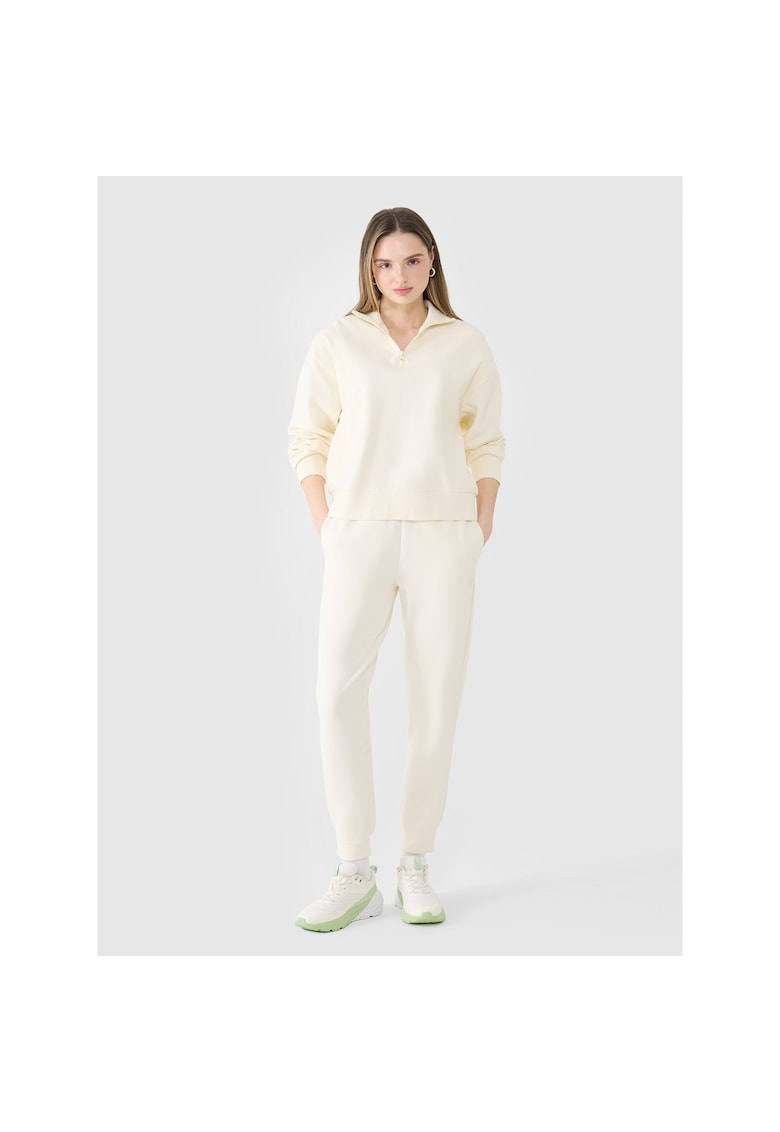 Pantaloni sport dama alb