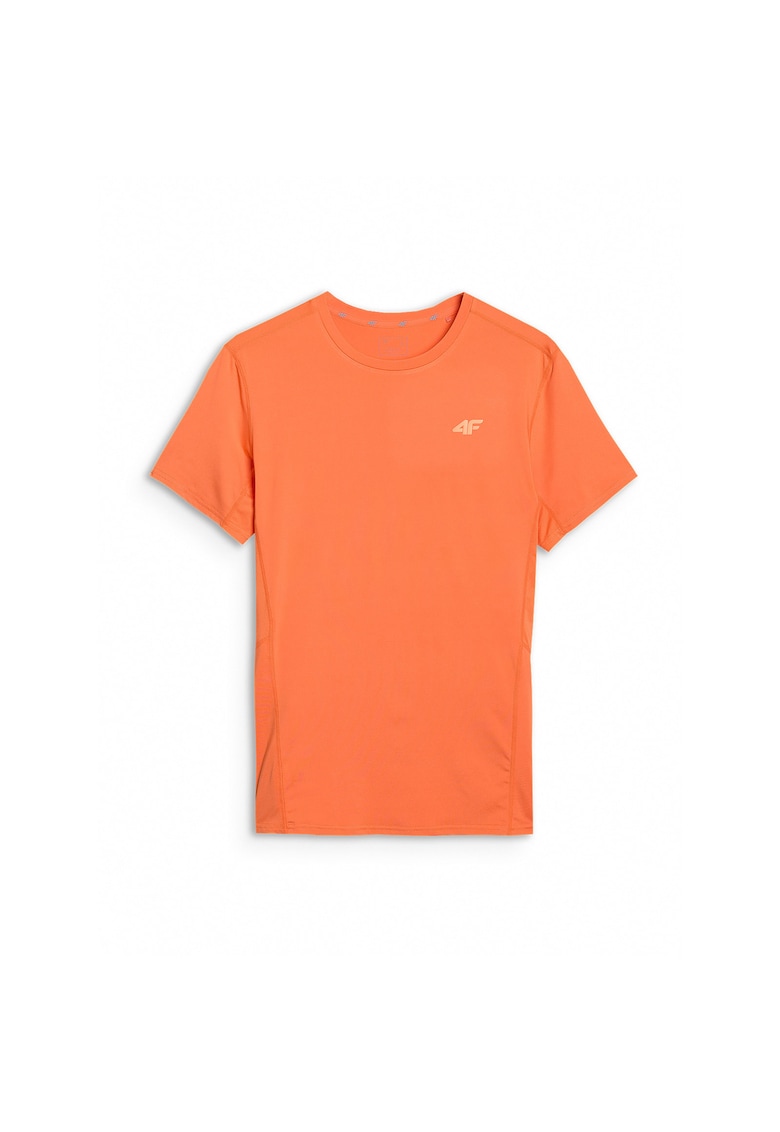 Tricou sport barbati slim - uscare rapida - portocaliu - material sintetic