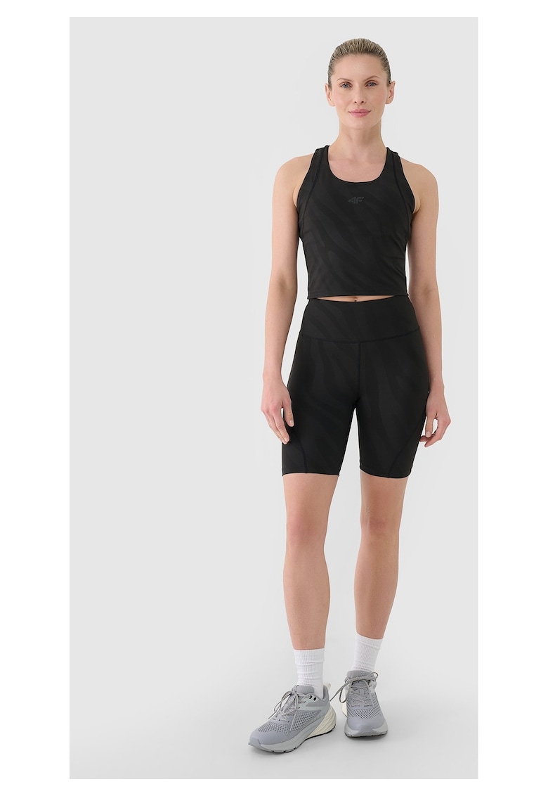 Colanti Femei Talia Inalta - Negru Intens - Material Sintetic