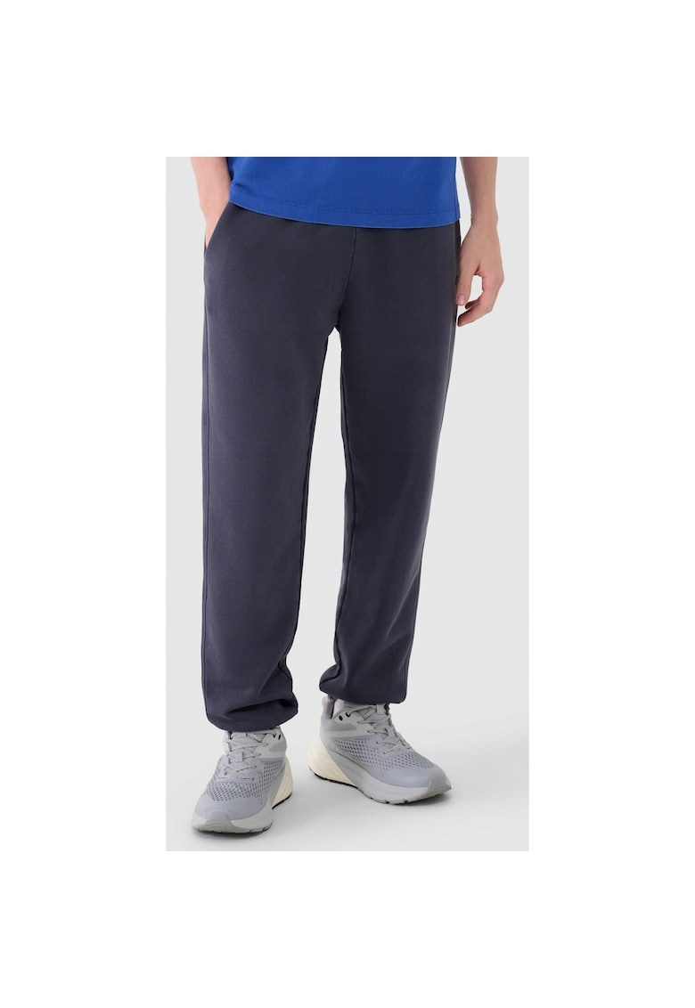 Pantaloni sport barbati bumbac/poliester - manseta elastica - gri