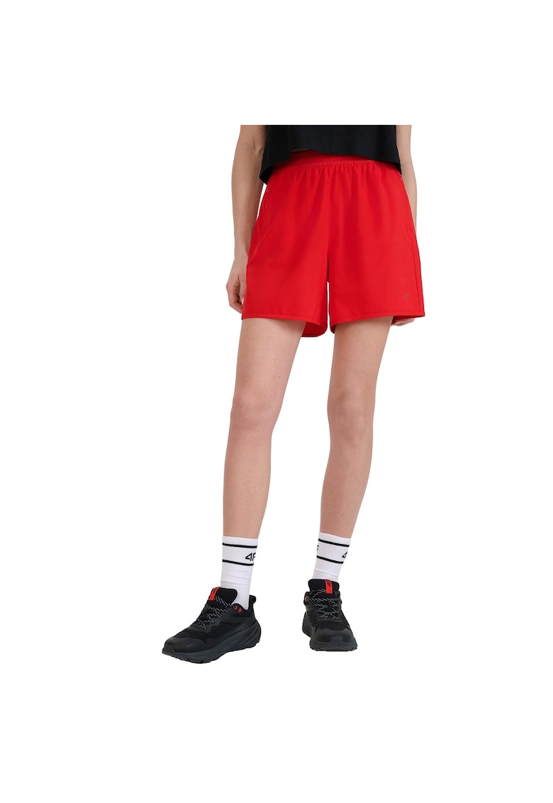 Pantaloni scurti sport dama rosu