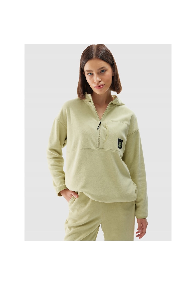 Hanorac Polar Dama Olive Moss Yellow - Izolatie Termica 4FWarm - XS-XXL - Confort Sportiv si Stilizat