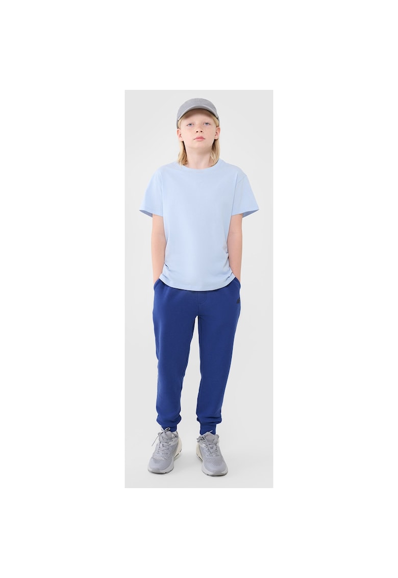Pantaloni Jogger Junior Baieti Sportstyle - Bumbac & Poliester - Marimea 158 - Culoare Cobalt - Fara Captuseala - Fit Regular - Talie Reglabila - Buzunare Laterale - Sezon SS25