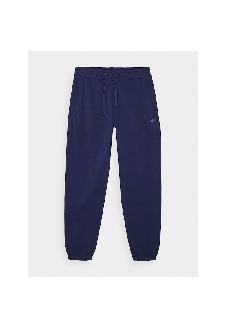 Pantaloni sport barbati bleumarin - bumbac 80% - croiala obisnuita