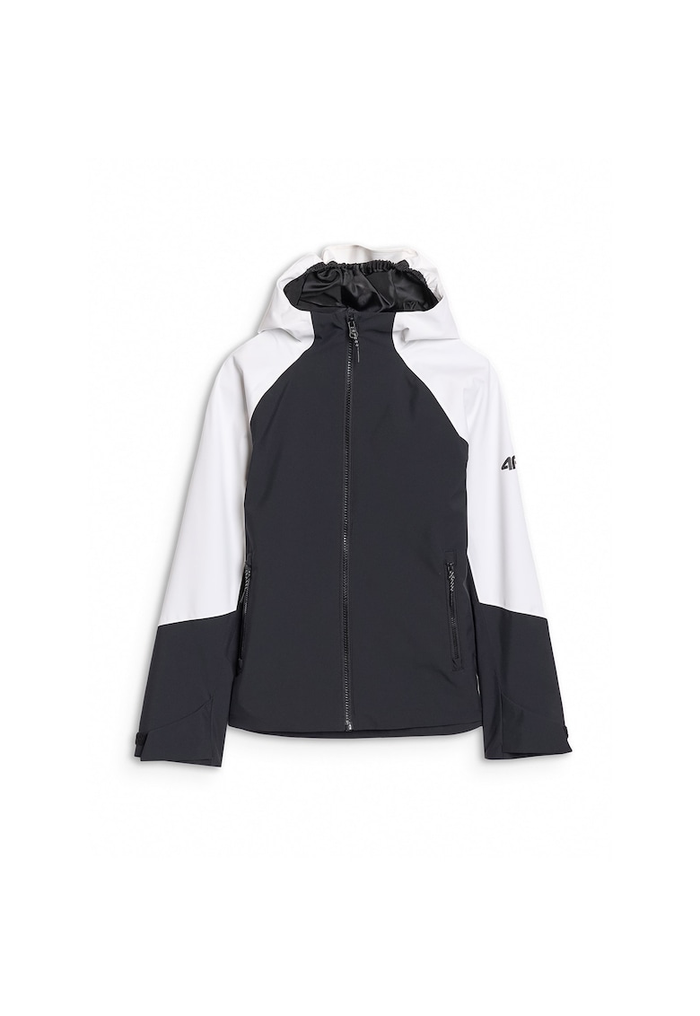 Geaca trekking copii neagra - poliester - membrana 5000