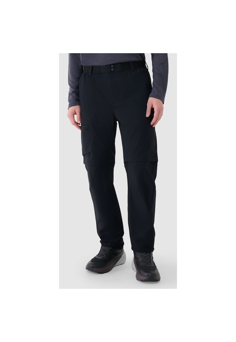 Pantaloni sport barbati 2in1 - pentru trekking - negru