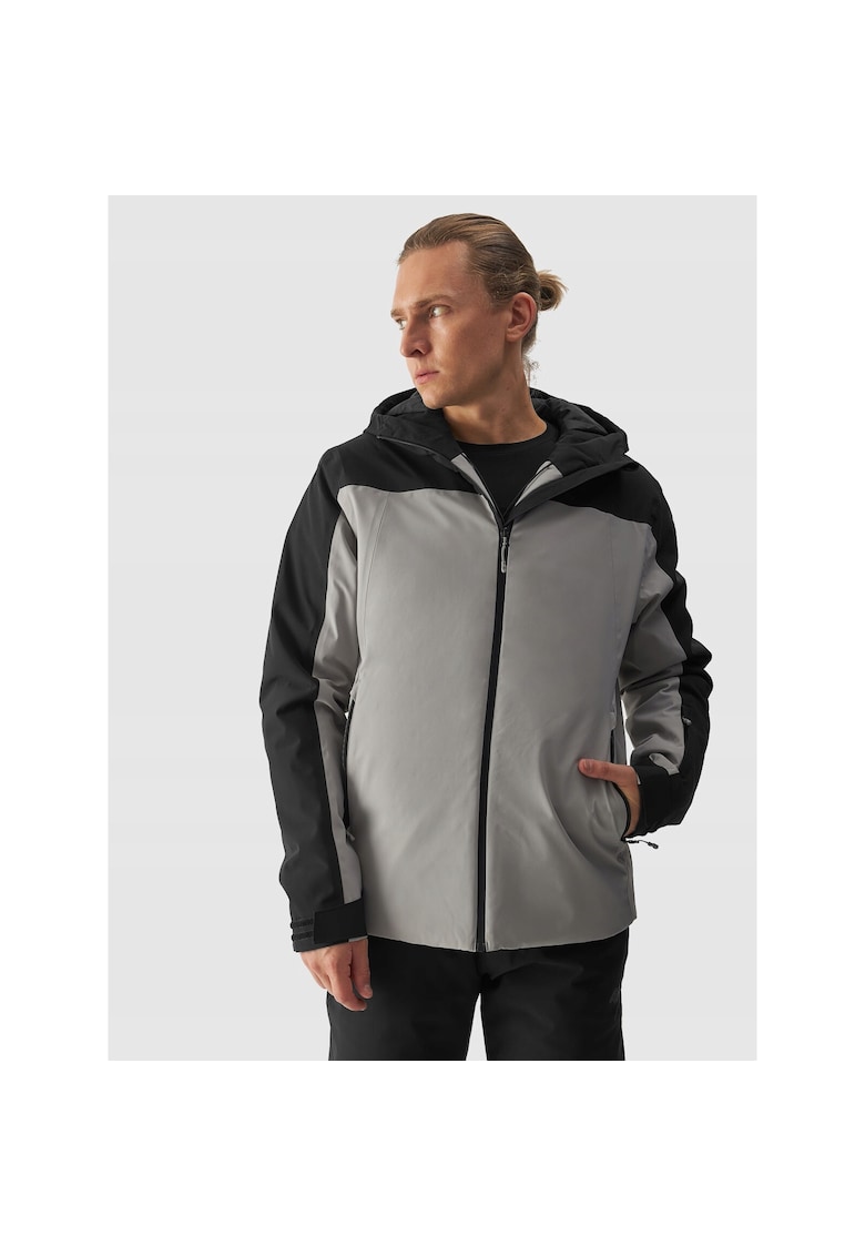 Geaca de Schi Tehnologica pentru Barbati NeoDry 5000 Gri Deschis - Impermeabila si Respirabila - AW24