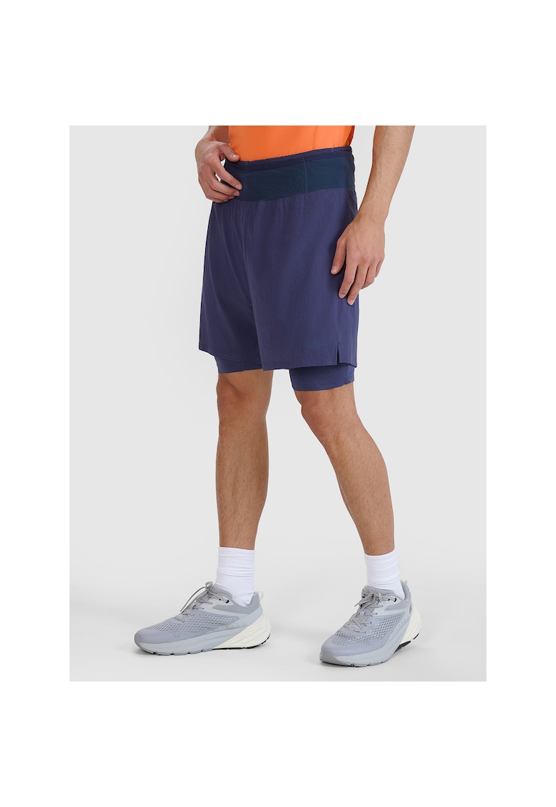 Pantaloni sport barbati - scurti de antrenament - albastru
