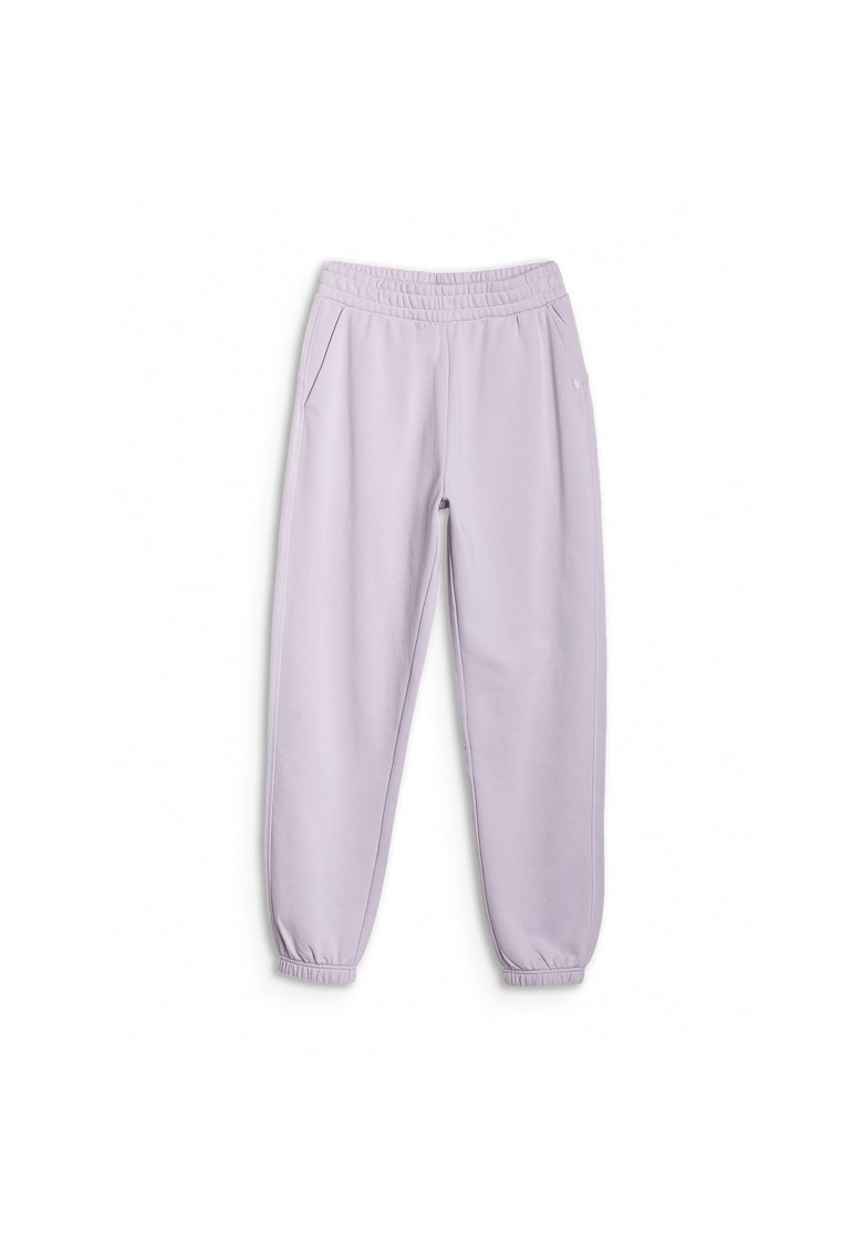Pantaloni sport dama jogger - violet - bumbac 80%