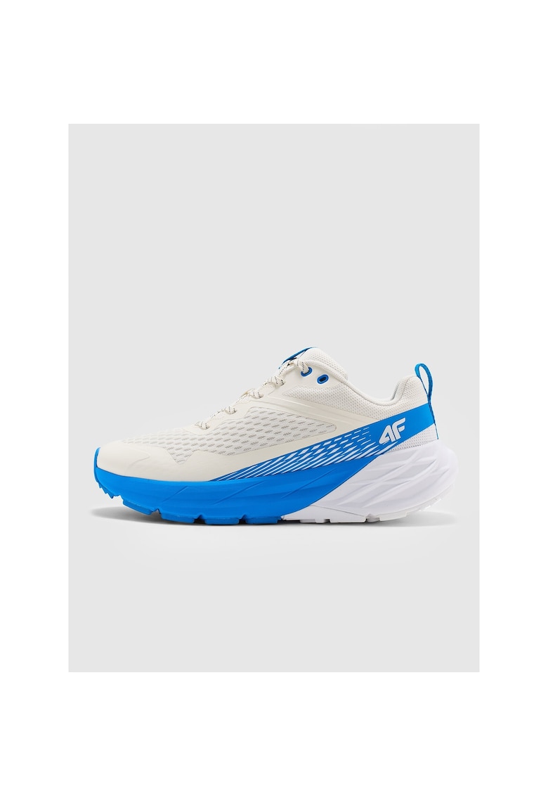 Pantofi trekking barbati plasa - albastru/alb