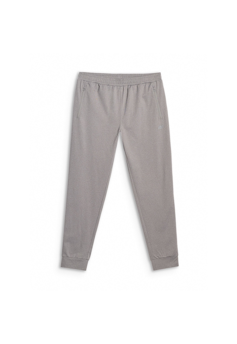 Pantaloni sport barbati antrenament - gri - material respirabil
