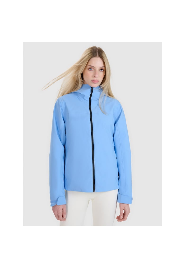 Geaca de tranzitie albastra - cu membrana NeoDry 5000 - reglabila - hidrofoba - set pentru femei - XXL