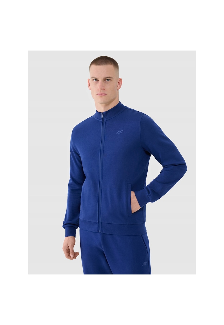 Hanorac barbati bomber - bumbac - stil sportiv - bleumarin