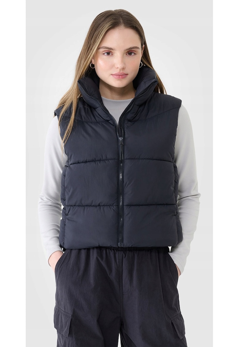 Vesta de dama puf sintetic - croiala supradimensionata - hidrofob - negru