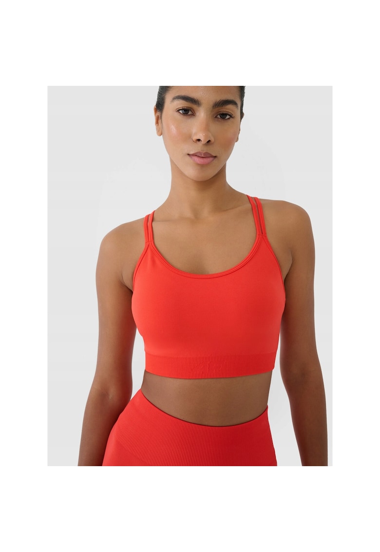 Bustiera sport suport redus - elastan/sintetic - rosu