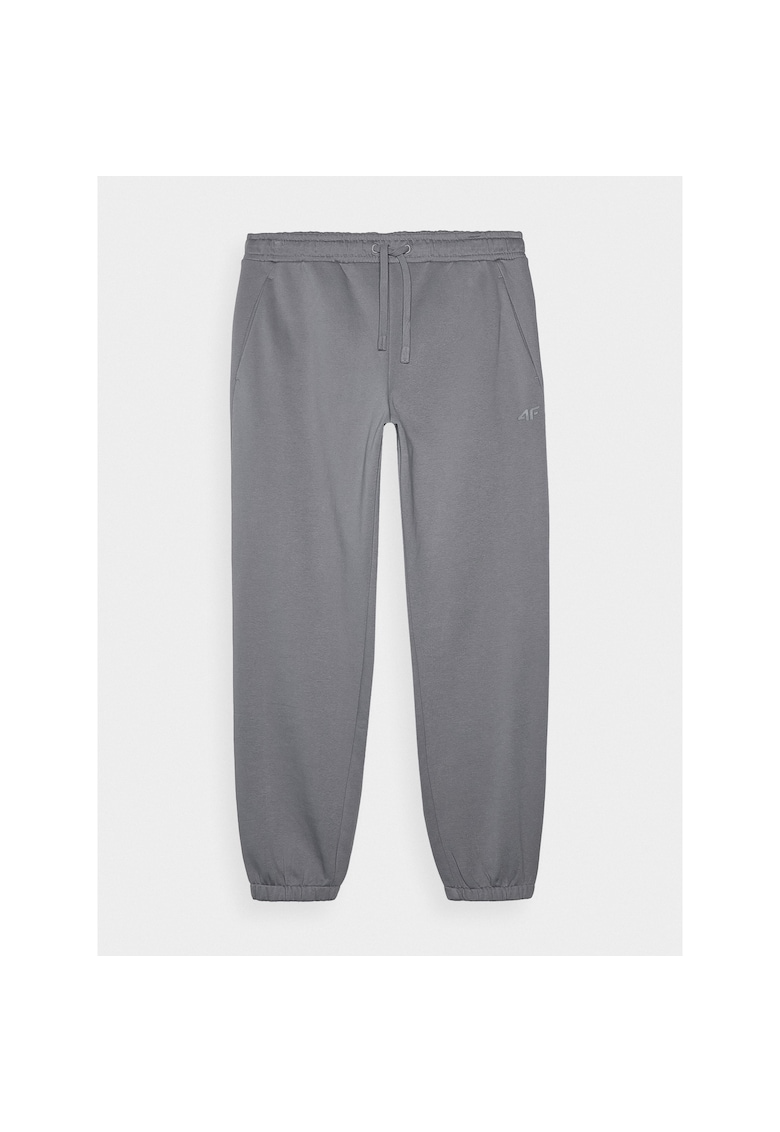 Pantaloni Jogger Casual Barbati Gri - Bumbac & Poliester - Termici - Sportstyle - Marimi S-XXL