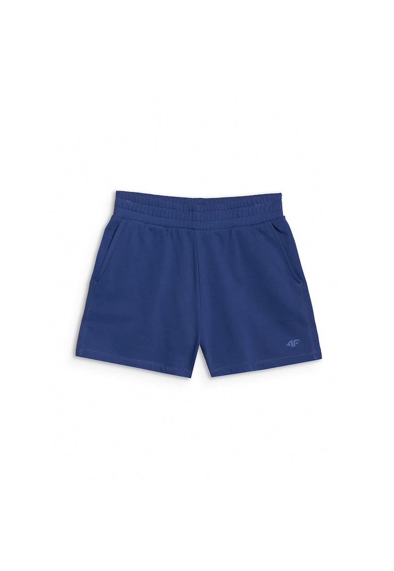 Pantaloni scurti de trening albastru - bumbac si poliester