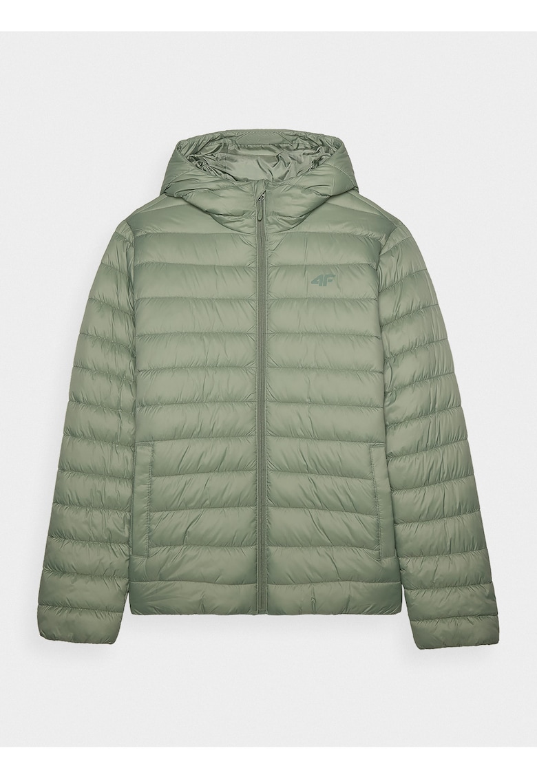Geaca Matlasata Puf Barbati Kaki - Impermeabila - Confort Termic - Umplutura Reciclata 100% - SportStyle AW24