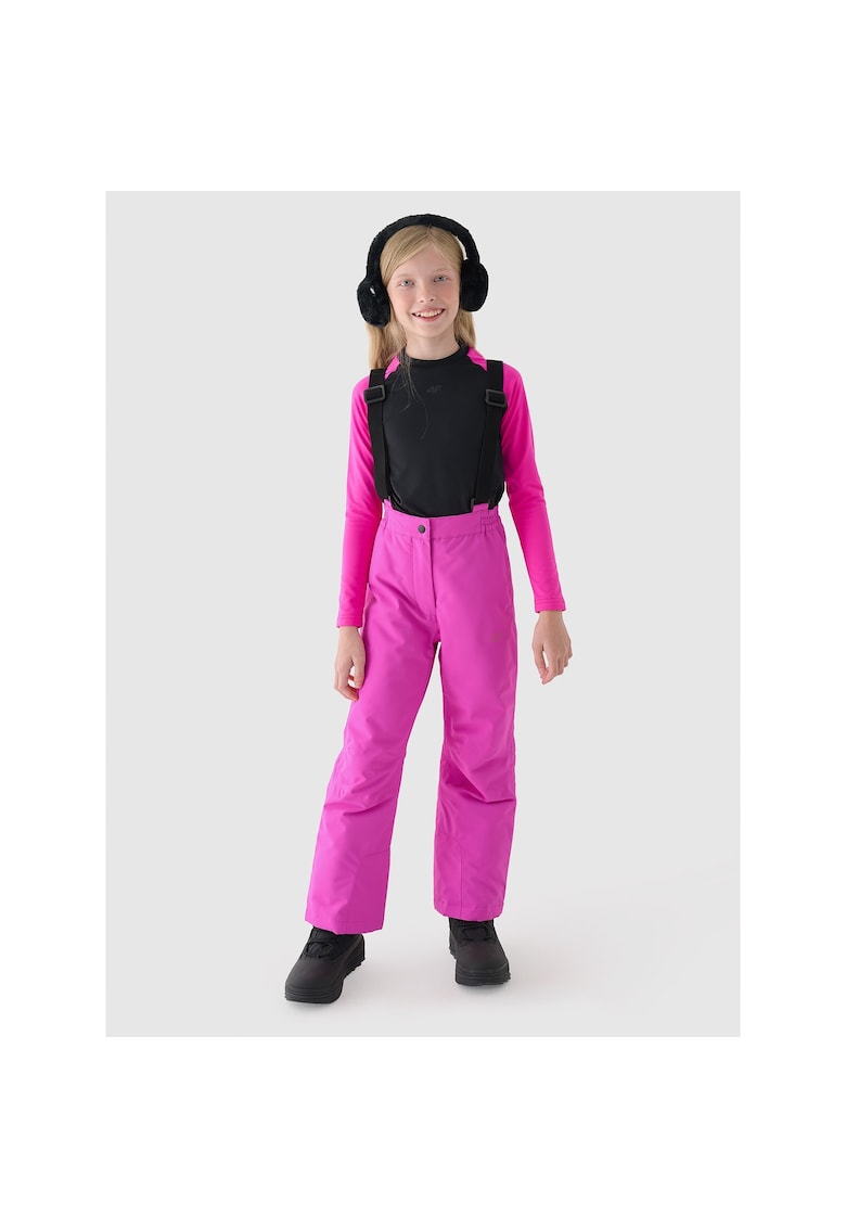 Pantaloni de schi poliester - membrana NeoDry 5000 - pentru fete - roz