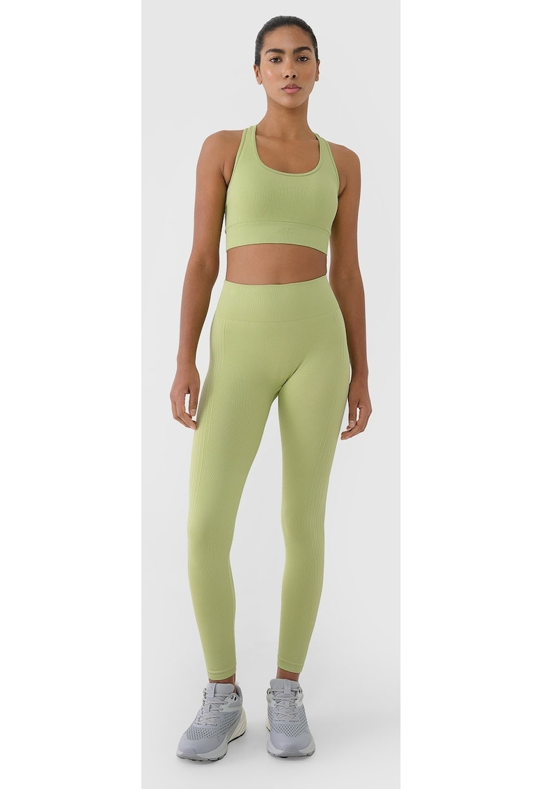 Colanti de antrenament fara cusaturi - verzi - pentru femei - primavara-vara 2025 -