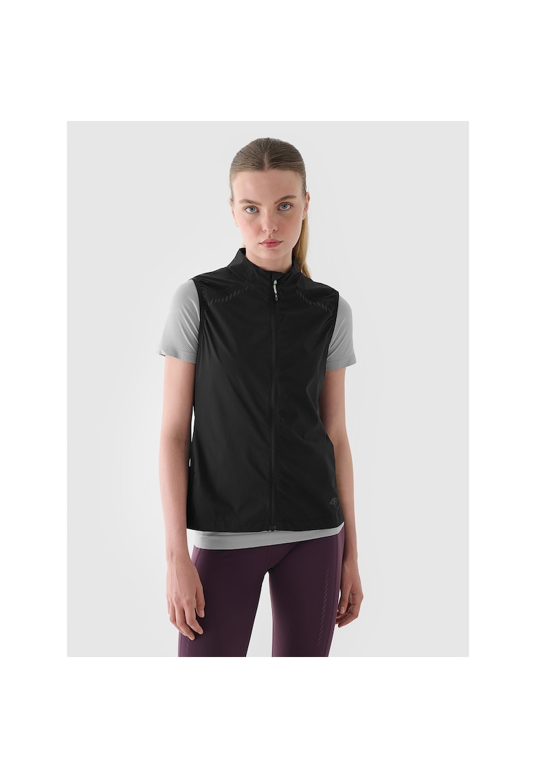Vesta sport neagra - ultrausoara - impermeabila - pentru alergare - poliamida
