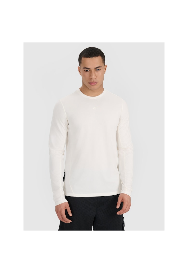 Bluza sport barbati - uscare rapida - alb - material sintetic