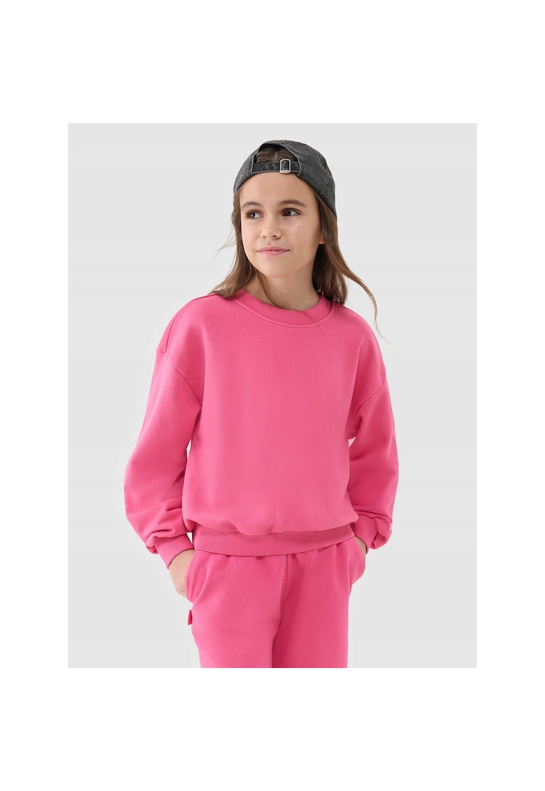 Hanorac pentru fete - Bumbac/Poliester - Roz