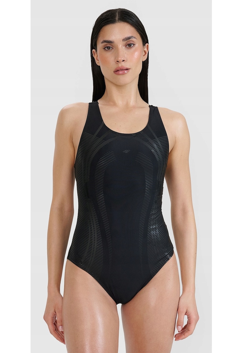 Costum de baie dama sintetic - Negru