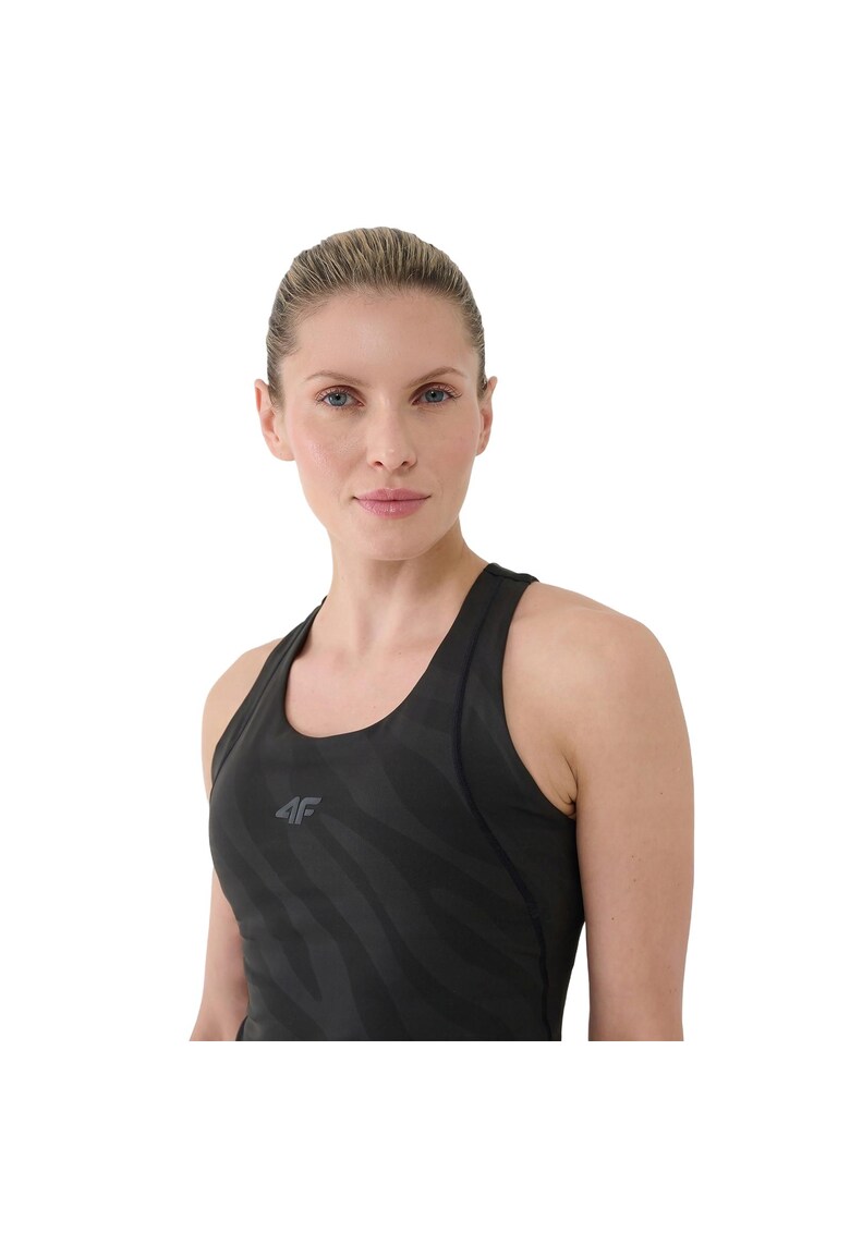 Maiou scurt de antrenament dama - uscare rapida - negru -