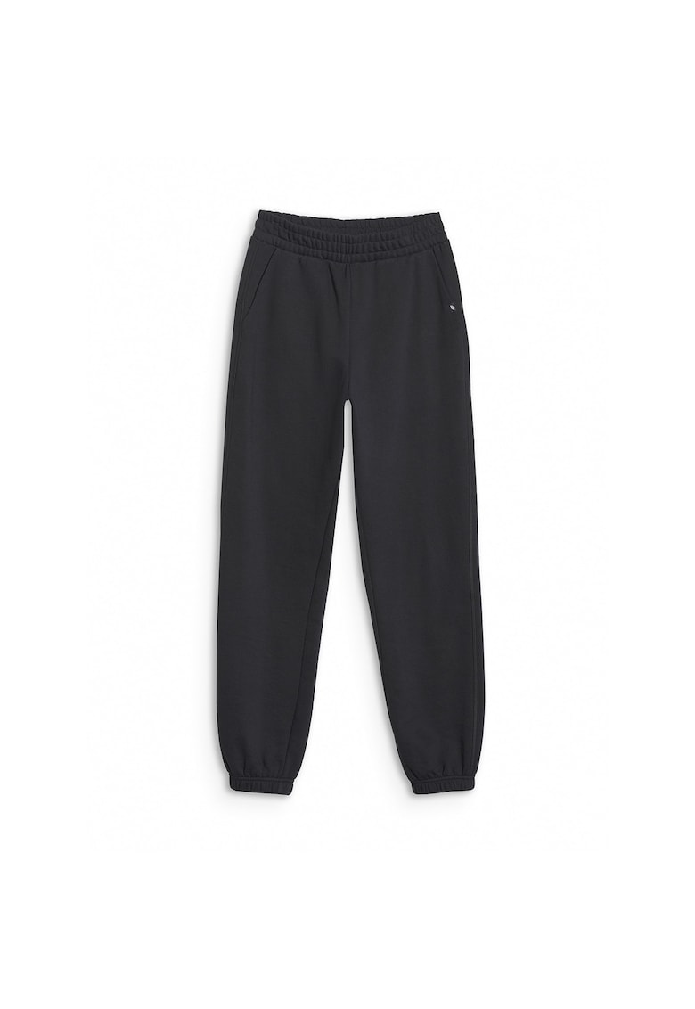 Pantaloni sport dama jogger - negri - bumbac 80% - primavara-vara 2025